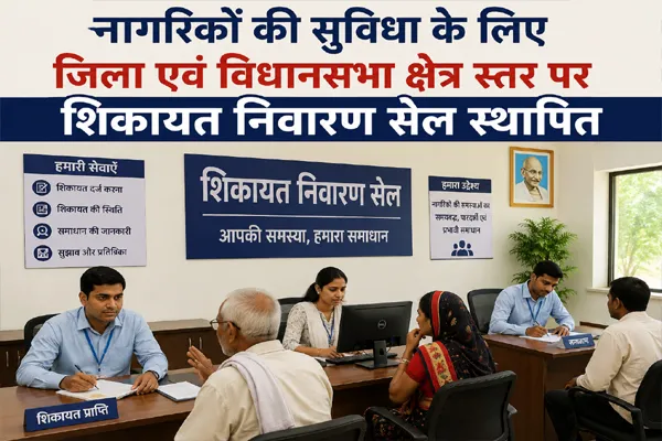 SIR 2026: नागरिकों की सुविधा के लिए जिला एवं विधानसभा क्षेत्र स्तर पर शिकायत निवारण सेल स्थापित SIR 2026: नागरिकों की सुविधा के लिए जिला एवं विधानसभा क्षेत्र स्तर पर शिकायत निवारण सेल स्थापित