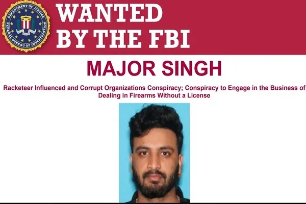 FBI ने पंजाब के गैंगस्टर मेजर सिंह को वांटेड घोषित किया, जग्गू भगवानपुरिया गैंग से कनेक्शन FBI ने पंजाब के गैंगस्टर मेजर सिंह को वांटेड घोषित किया, जग्गू भगवानपुरिया गैंग से कनेक्शन